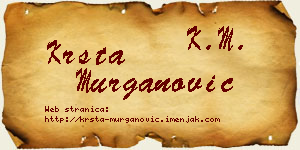 Krsta Murganović vizit kartica